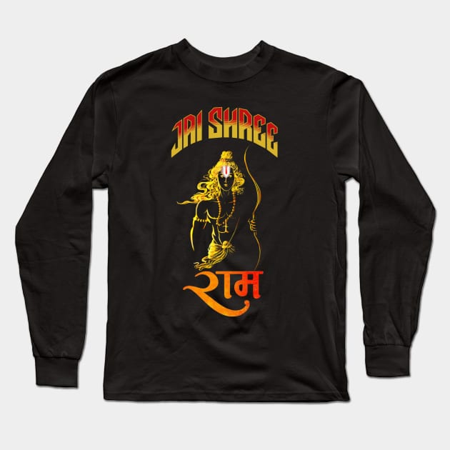 Lord Ram Shirt I Ram Temple Tshirt I Hindu Shirts I Jai Shree Ram Shirt I  Indian God I Ram Navami I God Ram T-Shirt l Desi Long Sleeve T-Shirt by Swag Like Desi